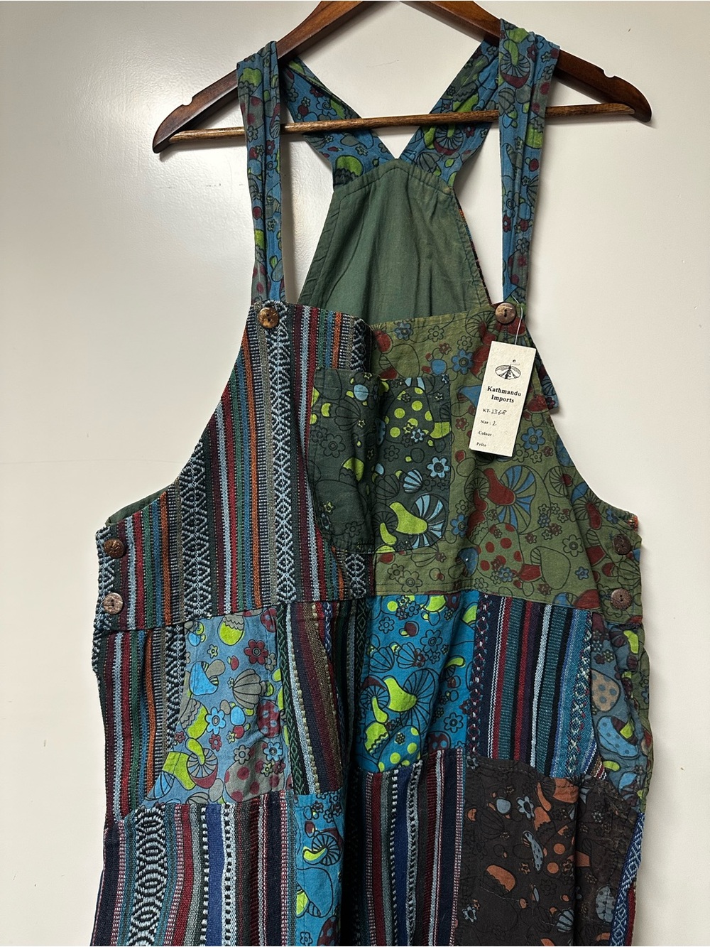 Handmade custom overalls - LARGE NWT